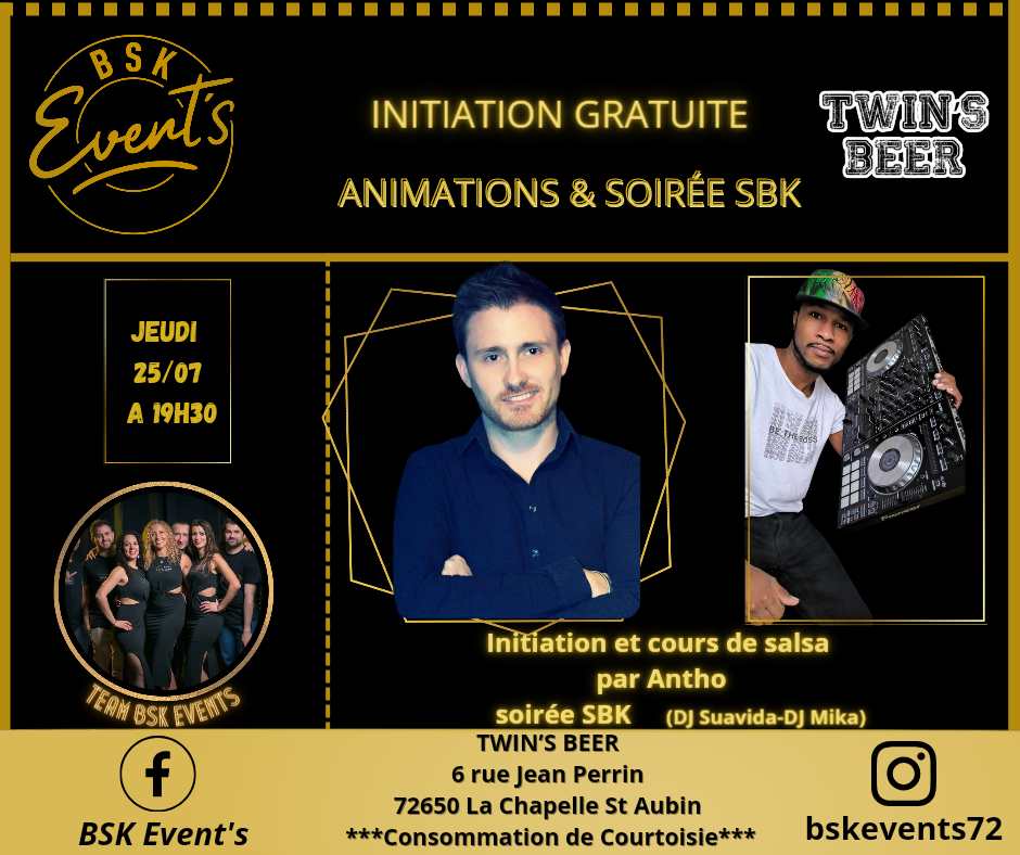 Initiation et stage salsa cubaine et soirée SBK.