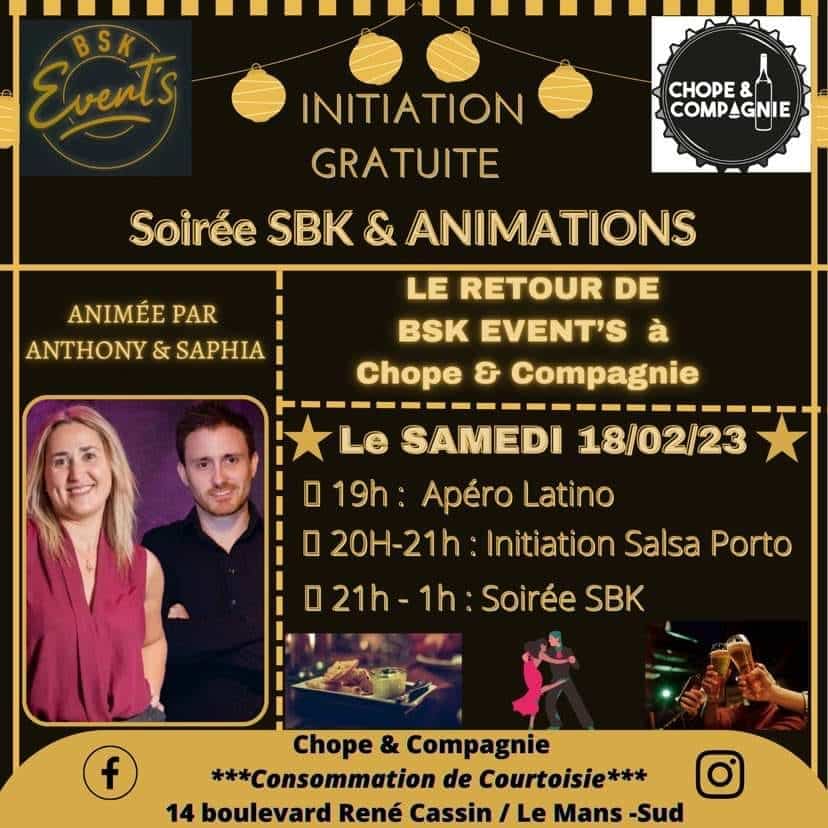 L'affiche de la soirée salsa portoricaine de février.